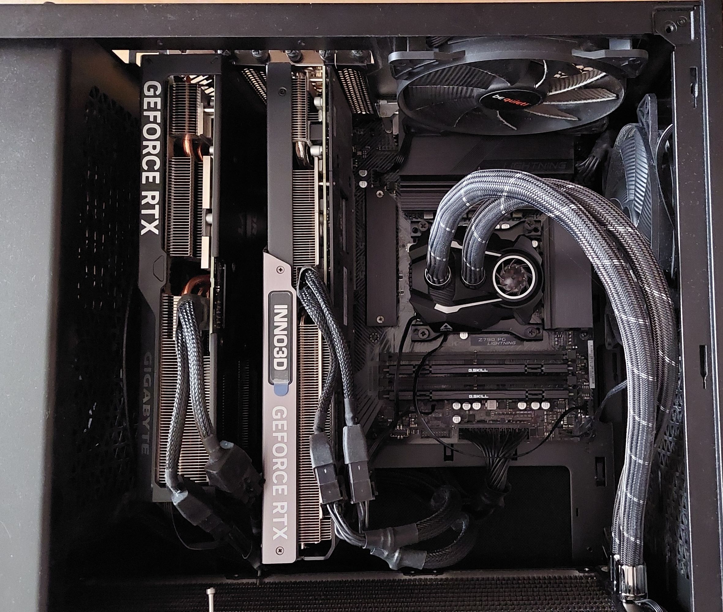 Сборка с двумя видеокартами RTX 4070 Ti